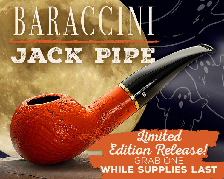 Shop our limited-edition Halloween Baraccini Jack Pipes! 