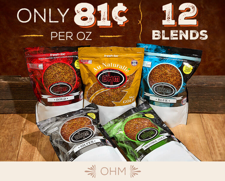 Get 16 Ounces Of OHM Now Only 81¢ Per Oz! 