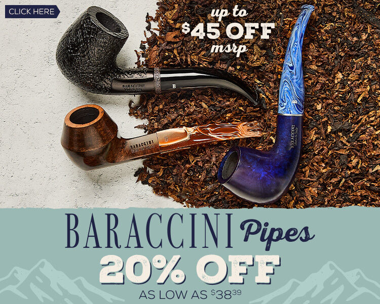 Baraccini Pipes & Pouches Are Ready To Be Yours For 20% Less!