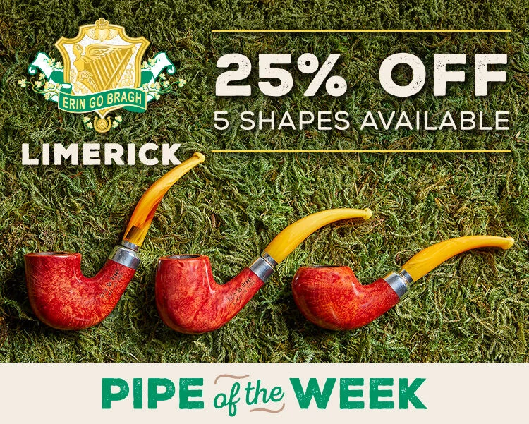 25% off discounts on ALL Erin Go Bragh Limerick Pipes! 