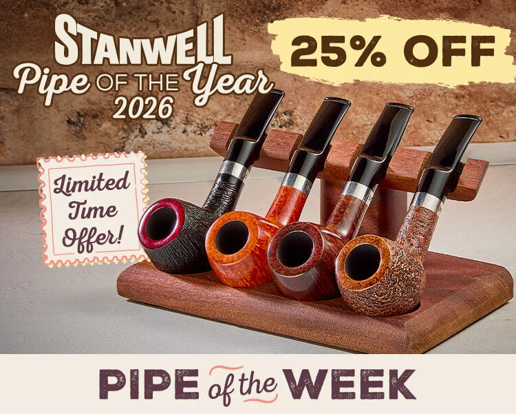 Save 25% off Stanwell Pipe of the Year 2026 while you can! 