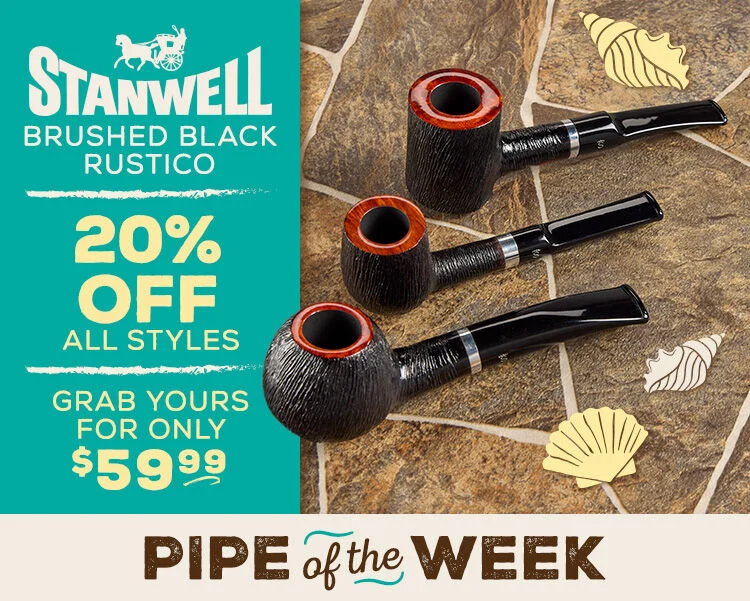 Stanwell Brushed Black Rustico - 20% Off All Styles - Grab Yours For Only $59.99
