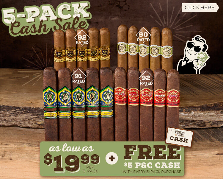 Buy Your 5-Packs Of Cigars & Get P&C Cash Back!