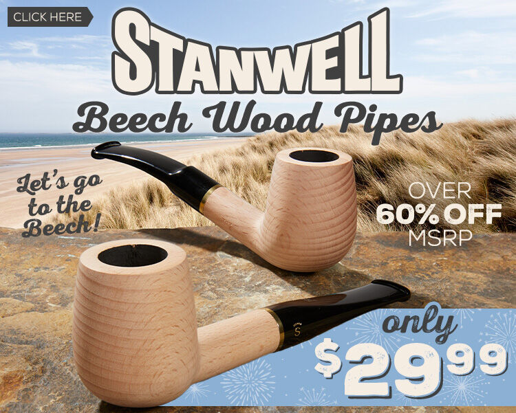 Go To The Beech & Get $20 Off Stanwell's Beechwood Pipes!