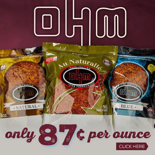 Ohm Pipe Tobacco For Only $0.87 An Ounce!