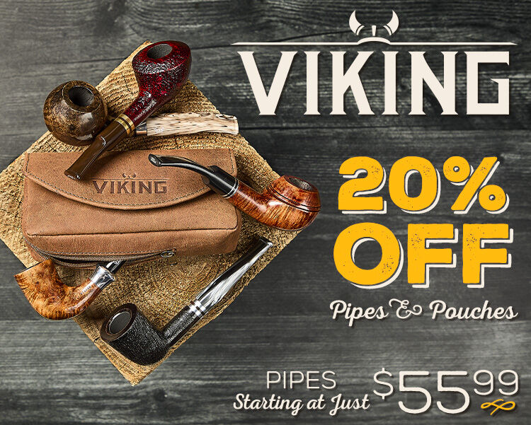 Get 20% Off Viking Pipes & Pouches!