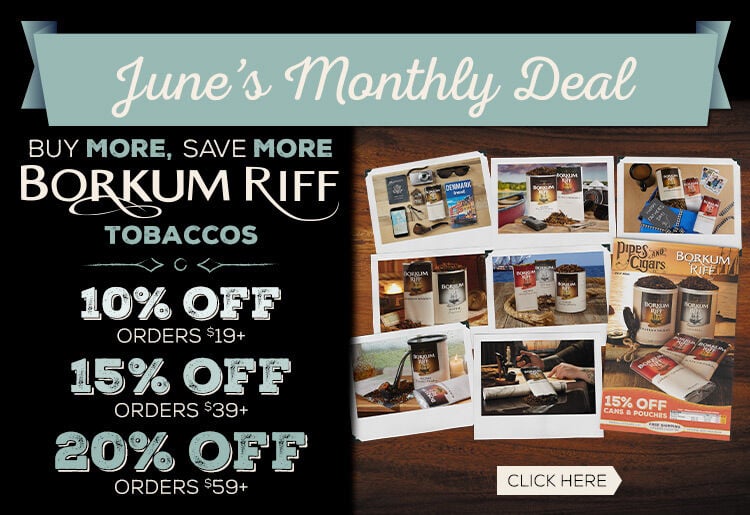 March's Monthly Deal: Get Up To 20% Off Borkum Riff Tobaccos
