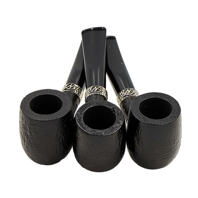 Nording Silver Classic Billiard Sandblast Pipe