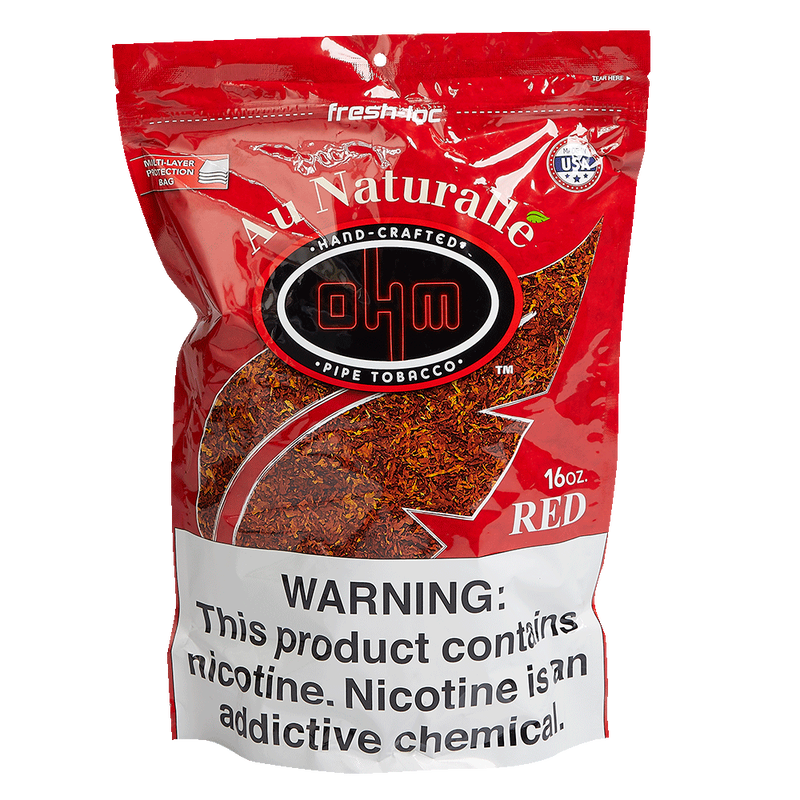 ohm tobacco OHM Au Naturall'e Red