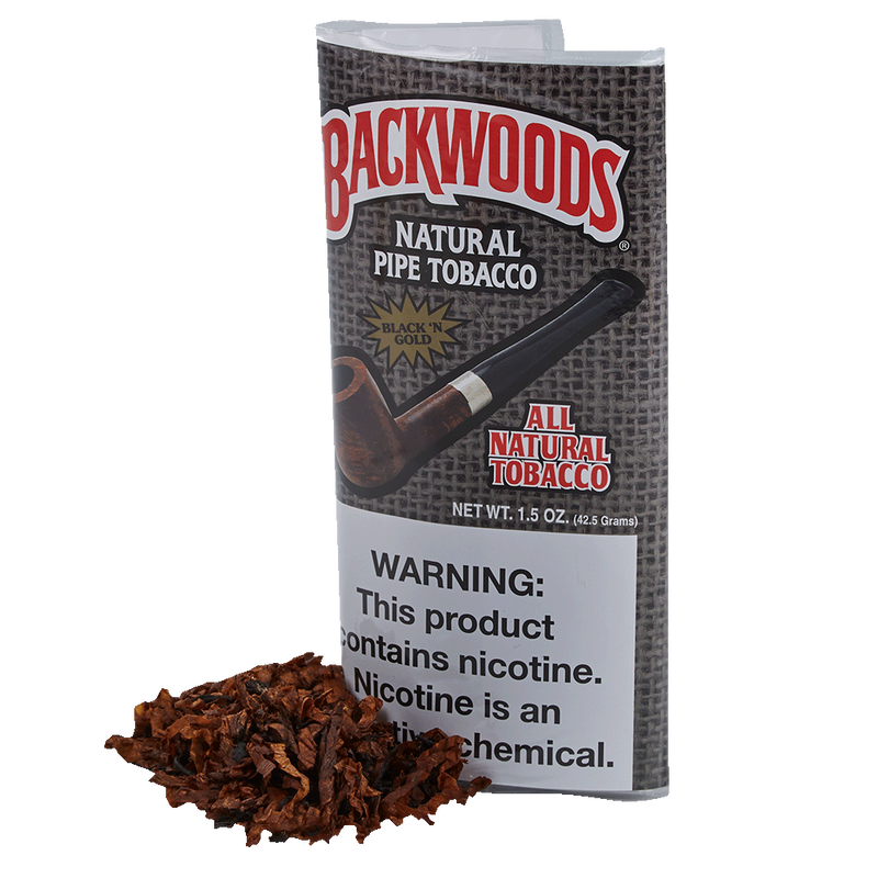 back tobacco Backwoods Black N Gold Pipe Tobacco