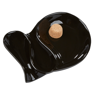 Shiny Oval Pipe Ashtray - 2 Rest