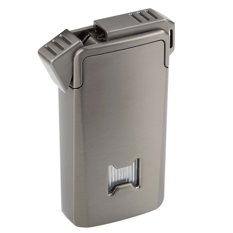 cigarette lighter metal Ultra Slim Jet Flame - Lighter in cigar holder and an automatic safety cover that springs up upon pressing the rocker button 1,016 Old Fashioned Cigarette Lighter