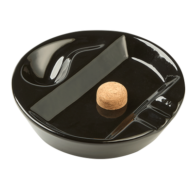 1 Pipe Black Ceramic Ashtray
