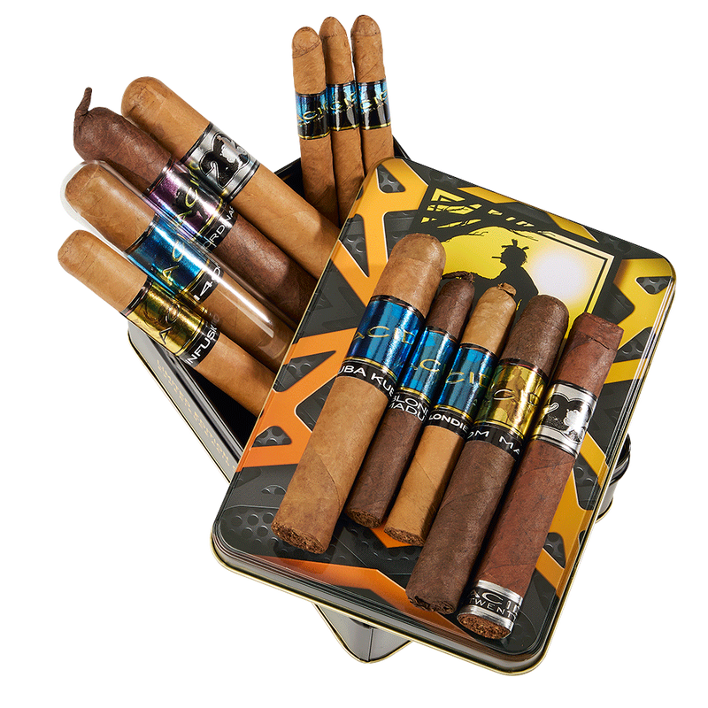 tobacco sampler pack ACID 12-Cigar Collector's Tin Sampler