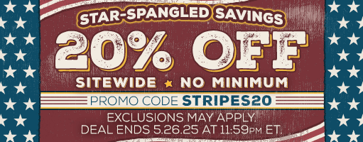 Star Spangled Savings - 20% Off No Minimum!