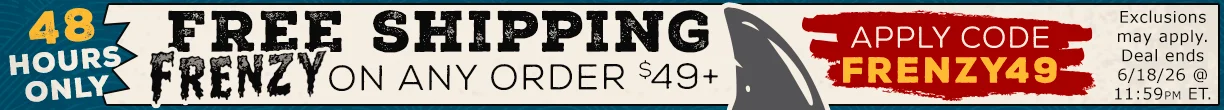 Code: FRENZY49 for FREE shipping on orders $49+