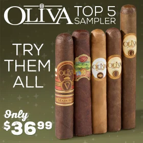 Oliva Top 5 Sampler Try Them All Only $36.99