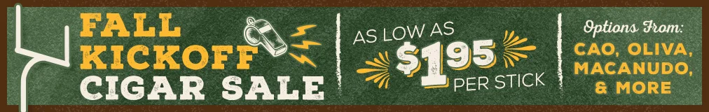 Fall Kickoff Cigar Sale Category Banner